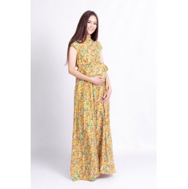 Платье для беременных и кормящих White Rabbit Ариша желтое