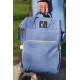 Сумка-рюкзак для мам голубая