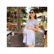 Платье для беременных и кормящих Lullababe Istanbul серый меланж