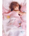 Плед для новорожденных Фламинго Единорог 70*120