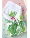 Конверт-одеяло на выписку для новорожденного MiniMark Тропические листья