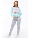 Спортивный костюм для беременных и кормящих Юла Mama Olbeni ST-39.012