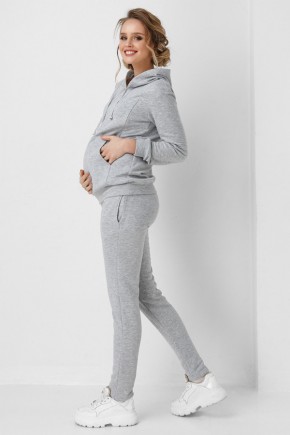 Спортивний костюм для вагітних і годуючих Dianora сірий меланж