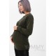Джемпер флисовый для беременных и кормящих Y@mmy Mammy 2064.2.4 хаки