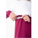 Платье для беременных и кормящих Lullababe Warsaw малиновый с белым