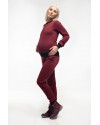 Спортивный костюм теплый для беременных и кормящих Lullababe бордо