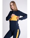 Спортивный костюм для кормящих Lullababe 5479 желто-синий