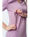 Плаття для вагітних і годуючих Lullababe Warsaw рожевий з сірим