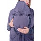 Демисезонная слингокуртка 3 в 1 для беременных Lullababe Nurmes темно-серый