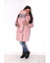 Зимняя слингокуртка 3 в 1 для беременных Lullababe Dresden розовый
