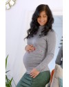 Джемпер для беременных и кормящих To be 4192050 серый