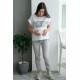 Спортивные штаны для беременных (деми) Lullababе Vancouver меланж