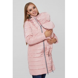 Зимняя слингокуртка 3 в 1 для беременных Lullababe Dresden розовая