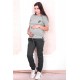 Ееплі Спортивні штани  для вагітних Base Lullababe сірий меланж