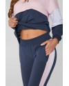 Спортивный костюм для беременных и кормящих Lullababe Leganеs графит с розовым