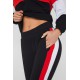 Спортивный костюм для беременных и кормящих Lullababe Leganеs черный с красным