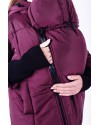 Зимова слингокуртка 3 в 1 для вагітних Lullababe Dresden бордо