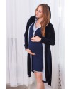 Комплект для беременных и кормящих ZNANA Care т. синий с капюшоном