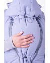 Демисезонная слингокуртка 3 в 1 для беременных Lullababe Nurmes светло серая