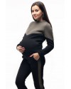 Зимний костюм для беременных и кормящих Lullababe Oslo синий с бордо