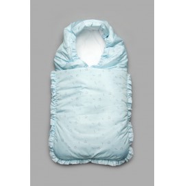 Конверт зимний для новорожденного Модный Карапуз голубой