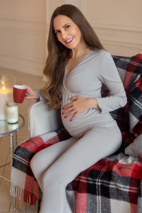 Пижама термо для беременных и кормящих Mirelle Мамин Дом арт. 102-49