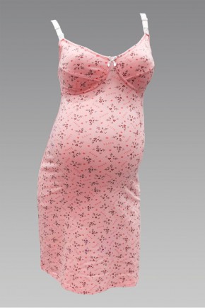 Ночная рубашка для беременных и кормящих Baby Мамин Дом арт. 24124 персиковая
