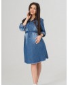 Платье для беременных To Be синий варка