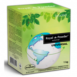 Концентрированный бесфосфатный стиральный порошок  Royal Powder с ароматом белых цветов (1 кг)