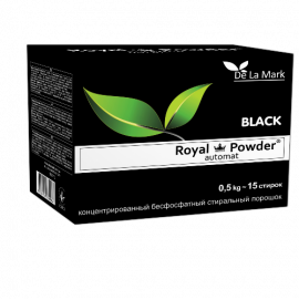Концентрированный бесфосфатный стиральный порошок  «Royal Powder Black» (0,5кг)