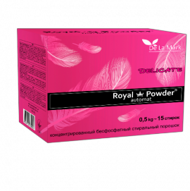 Концентрированный бесфосфатный стиральный порошок  «Royal Powder Delicate» (0,5кг)